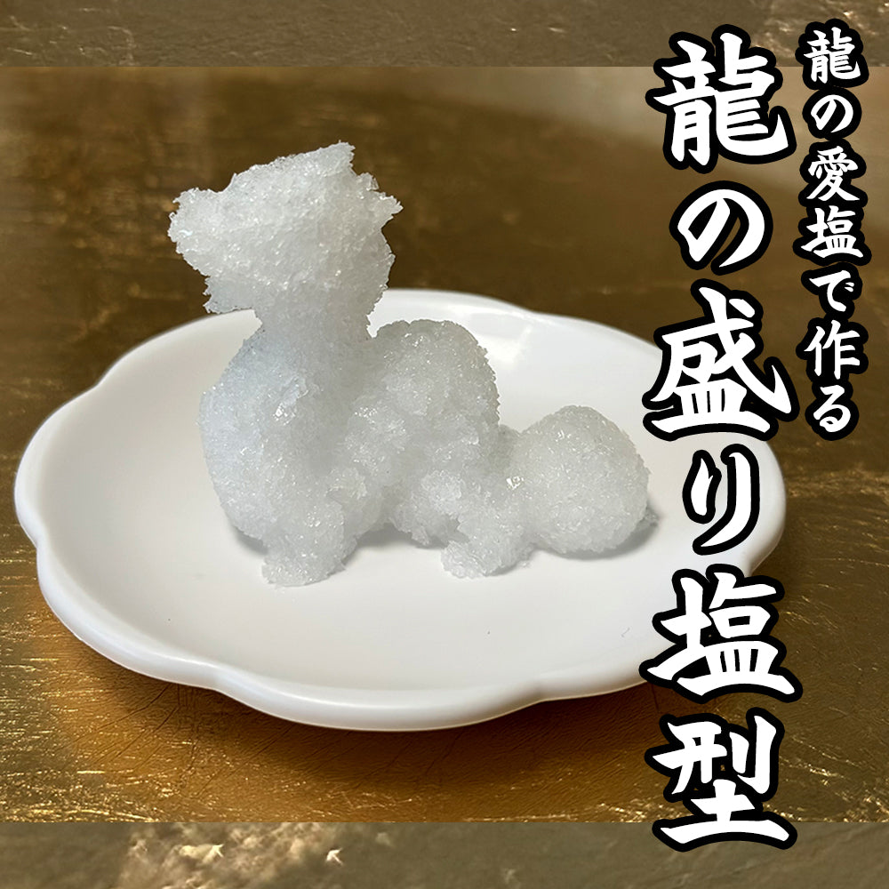 龍の盛り塩作成セット(盛り塩型、形成用専用棒、花皿2枚)