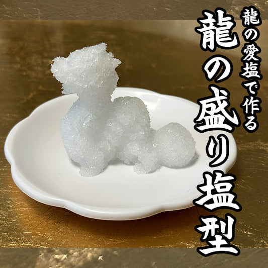 龍の盛り塩作成セット（盛り塩型、形成用専用棒、花皿2枚）